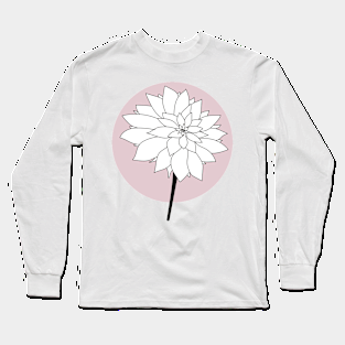 White dahlia Long Sleeve T-Shirt